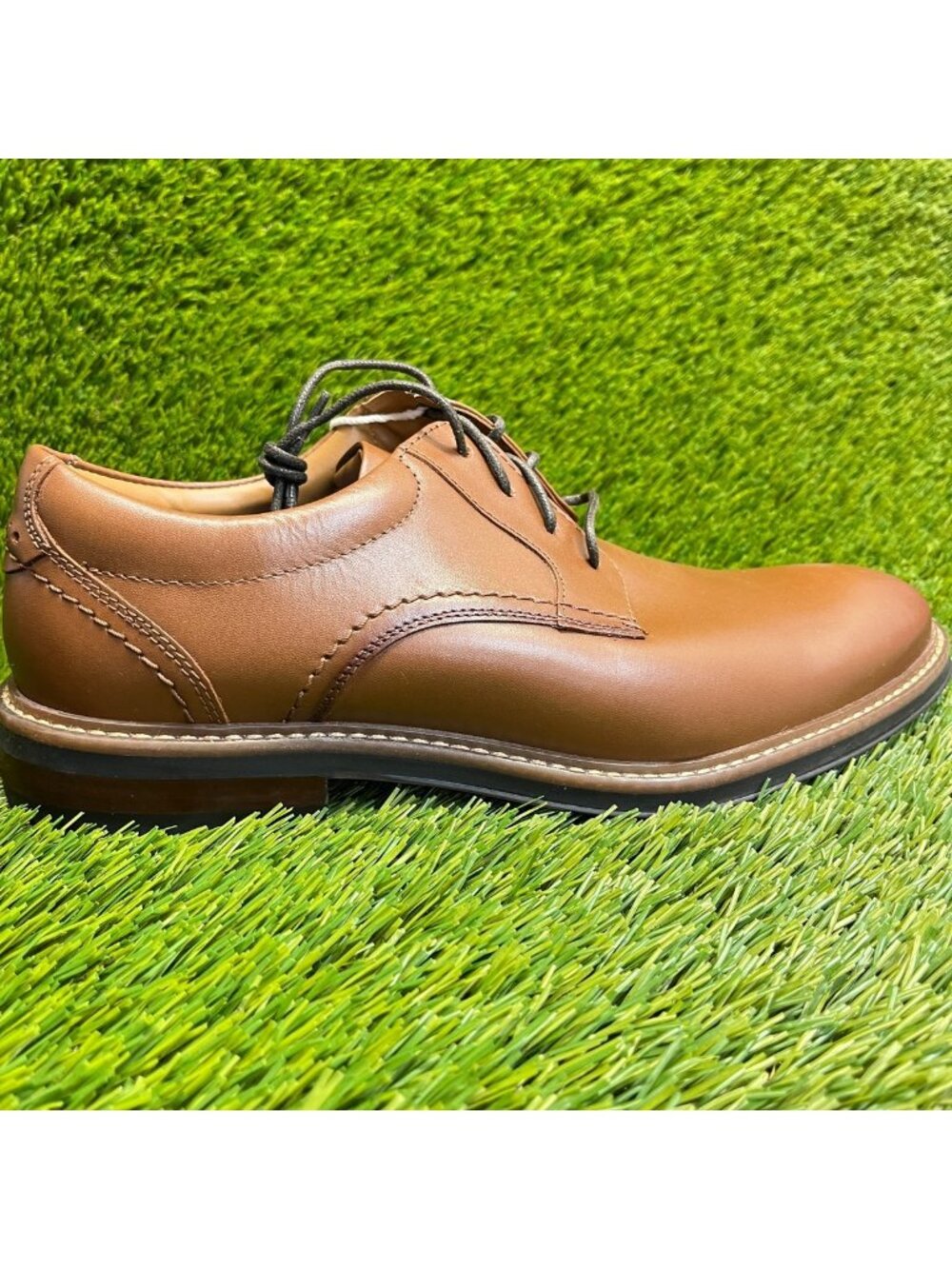 Nunn Bush Calderone Mens Size 8.5 Brown Casual Classic Plain Toe Oxford Shoes